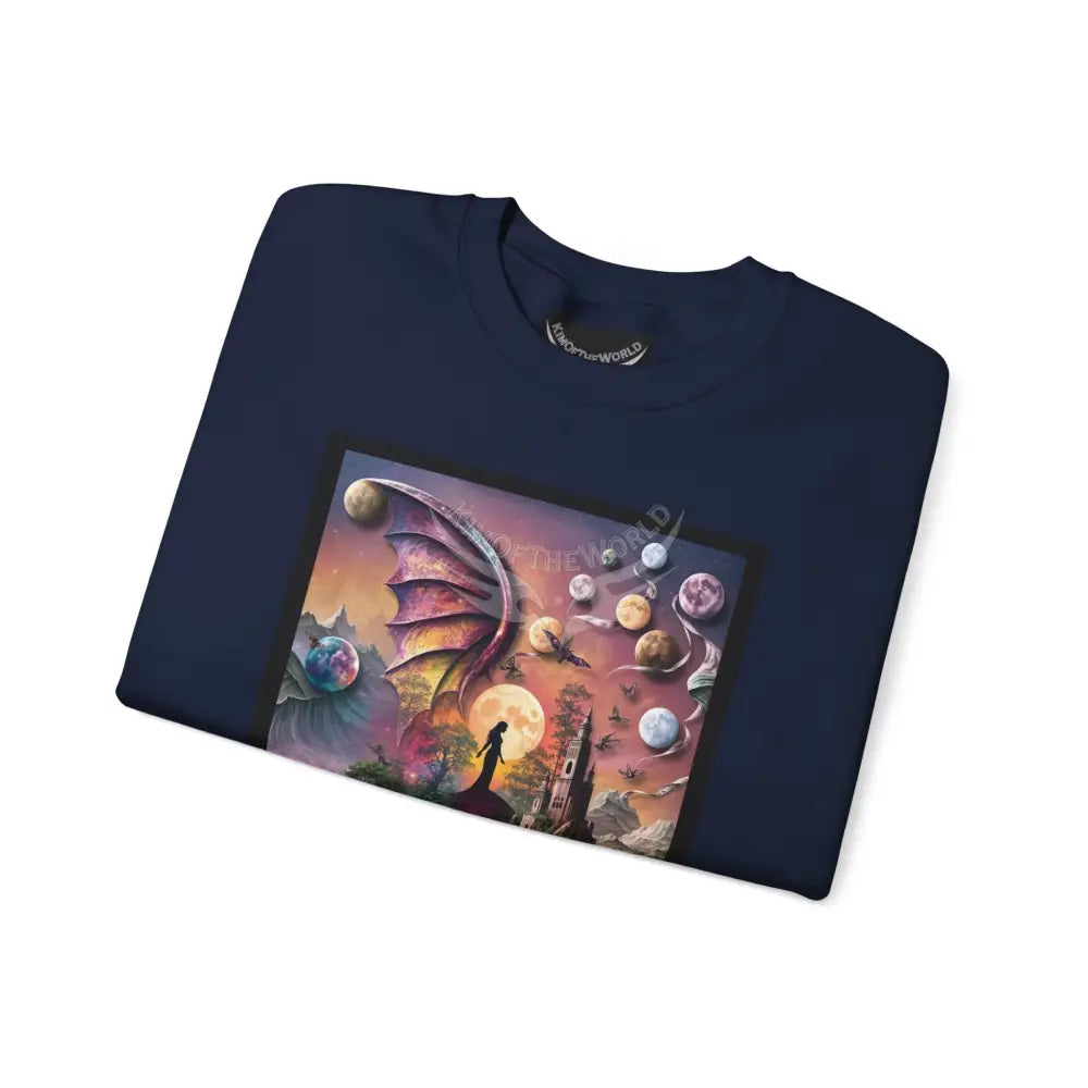 3D Scape Fantasy Signature Design Sweatshirt — Tall Giantess Fetish Art Crewneck Sweatshirt