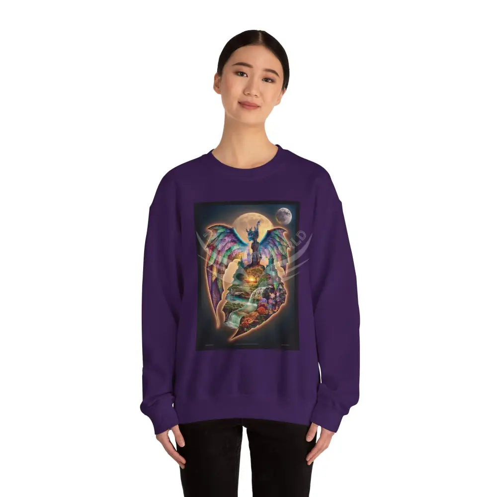 3D Scape Fantasy Signature Design Sweatshirt — Tall Giantess Fetish Art Crewneck Sweatshirt