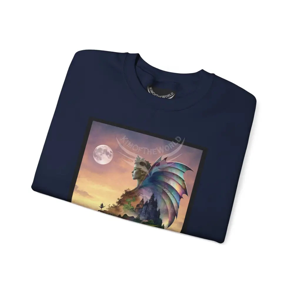 3D Scape Fantasy Signature Design Sweatshirt — Tall Giantess Fetish Art Crewneck Sweatshirt