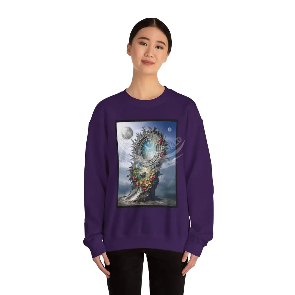 3D Scape Fantasy Signature Design Sweatshirt — Tall Giantess Fetish Art Crewneck Sweatshirt