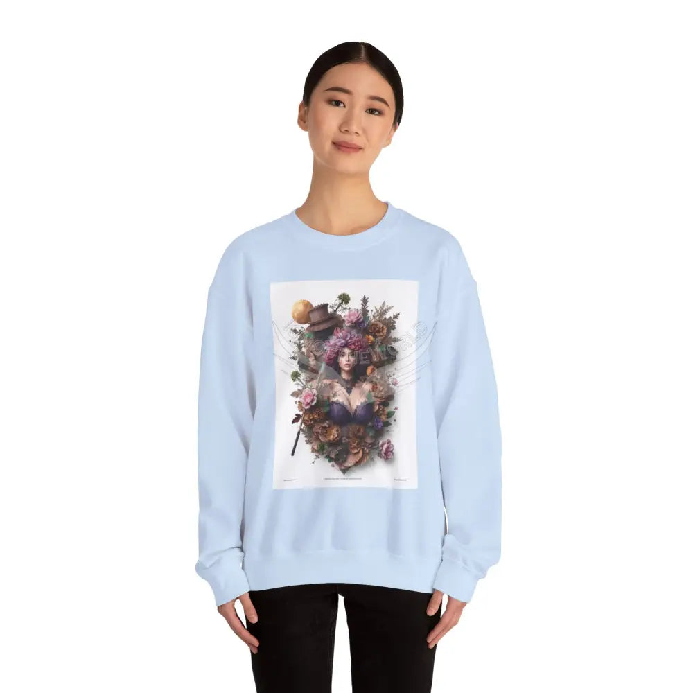 3D Scape Fantasy Signature Design Sweatshirt — Tall Giantess Fetish Art Crewneck Sweatshirt