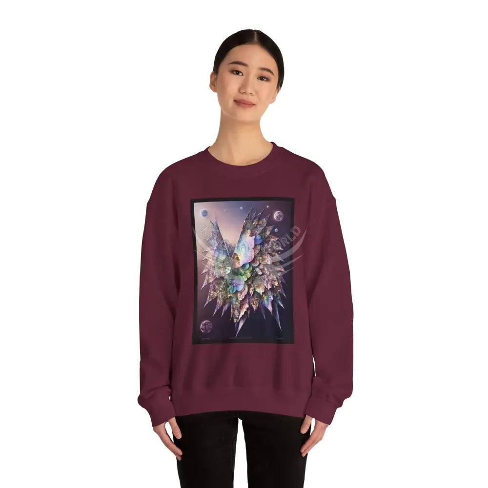 3D Scape Fantasy Signature Design Sweatshirt — Tall Giantess Fetish Art Crewneck Sweatshirt