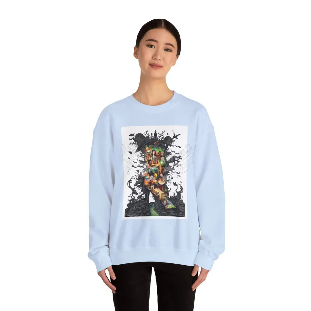 3D Scape Fantasy Signature Design Sweatshirt — Tall Giantess Fetish Art Crewneck Sweatshirt