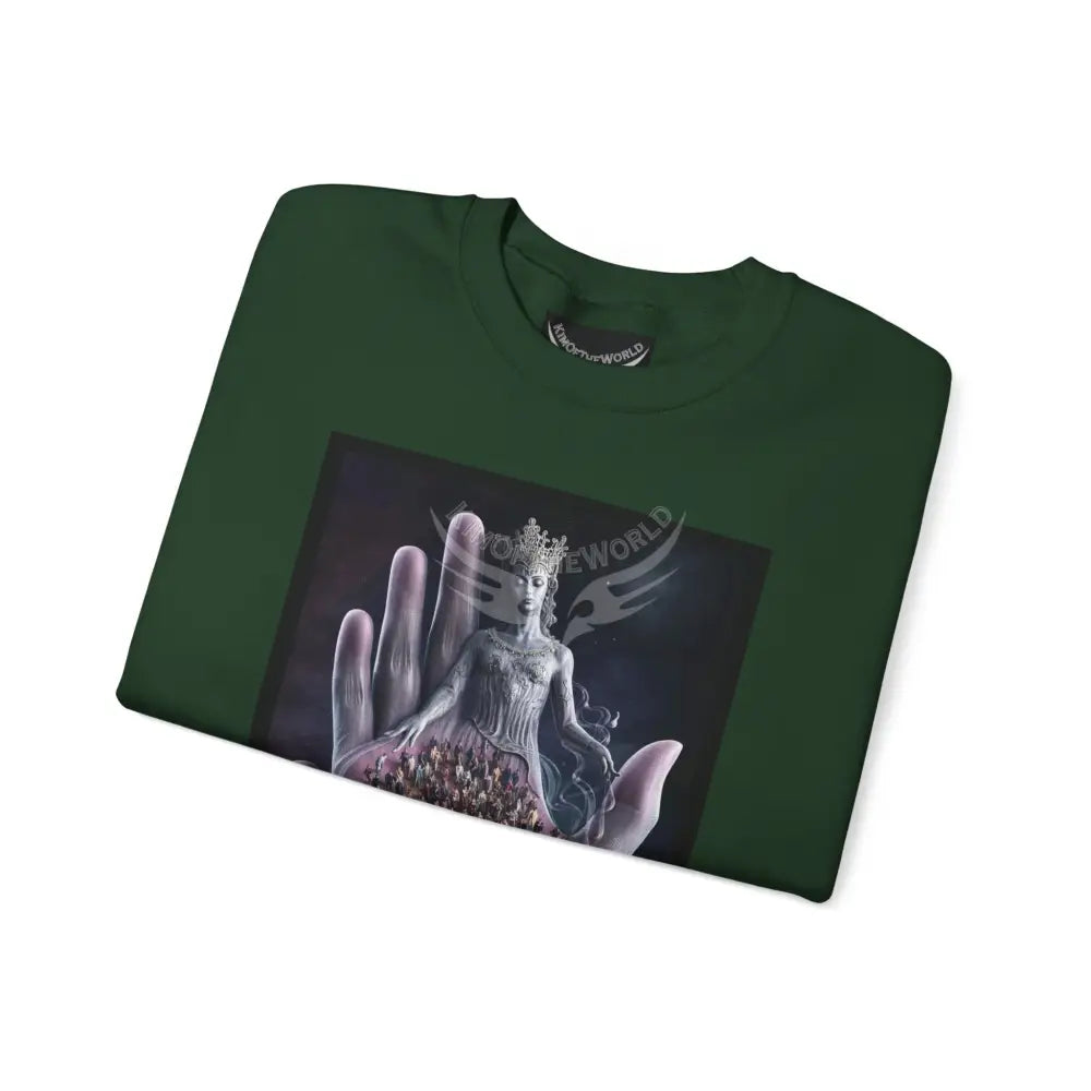 3D Scape Fantasy Signature Design Sweatshirt — Tall Giantess Fetish Art Crewneck Sweatshirt