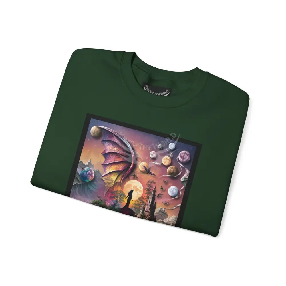 3D Scape Fantasy Signature Design Sweatshirt — Tall Giantess Fetish Art Crewneck Sweatshirt