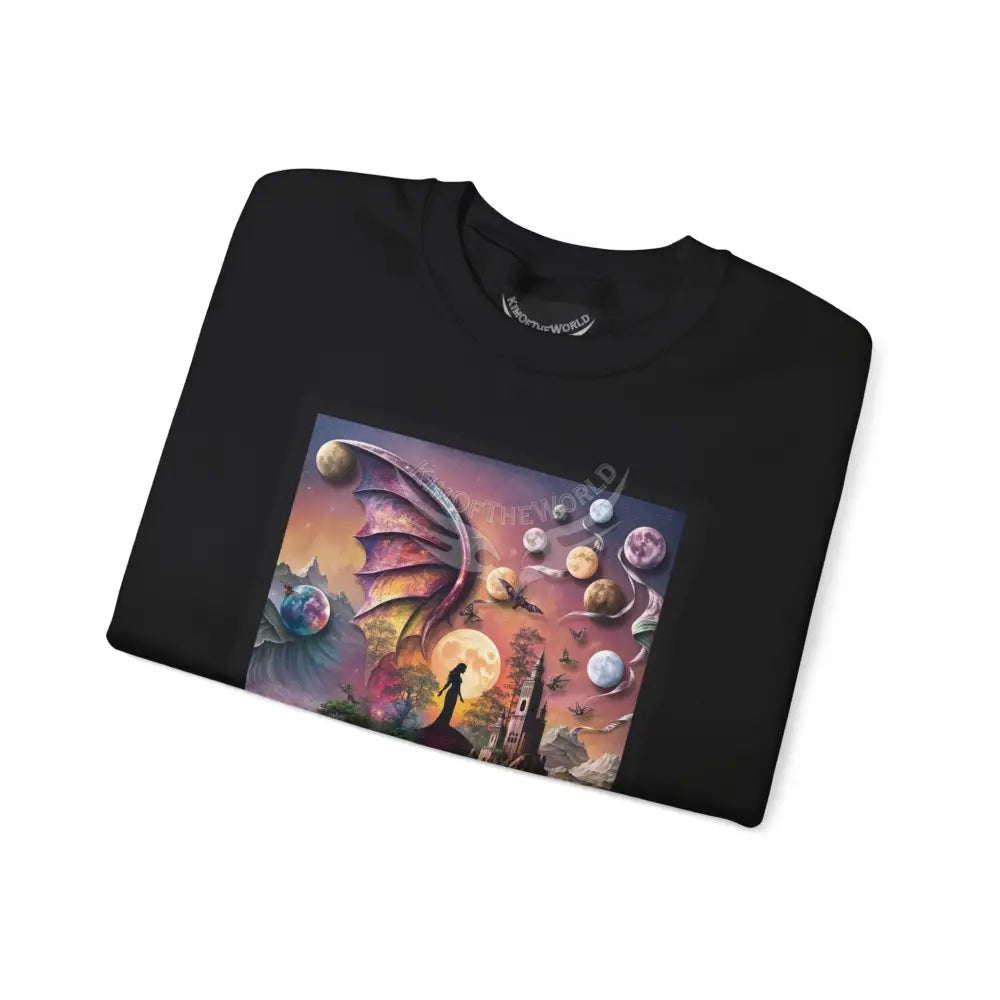 3D Scape Fantasy Signature Design Sweatshirt — Tall Giantess Fetish Art Crewneck Sweatshirt