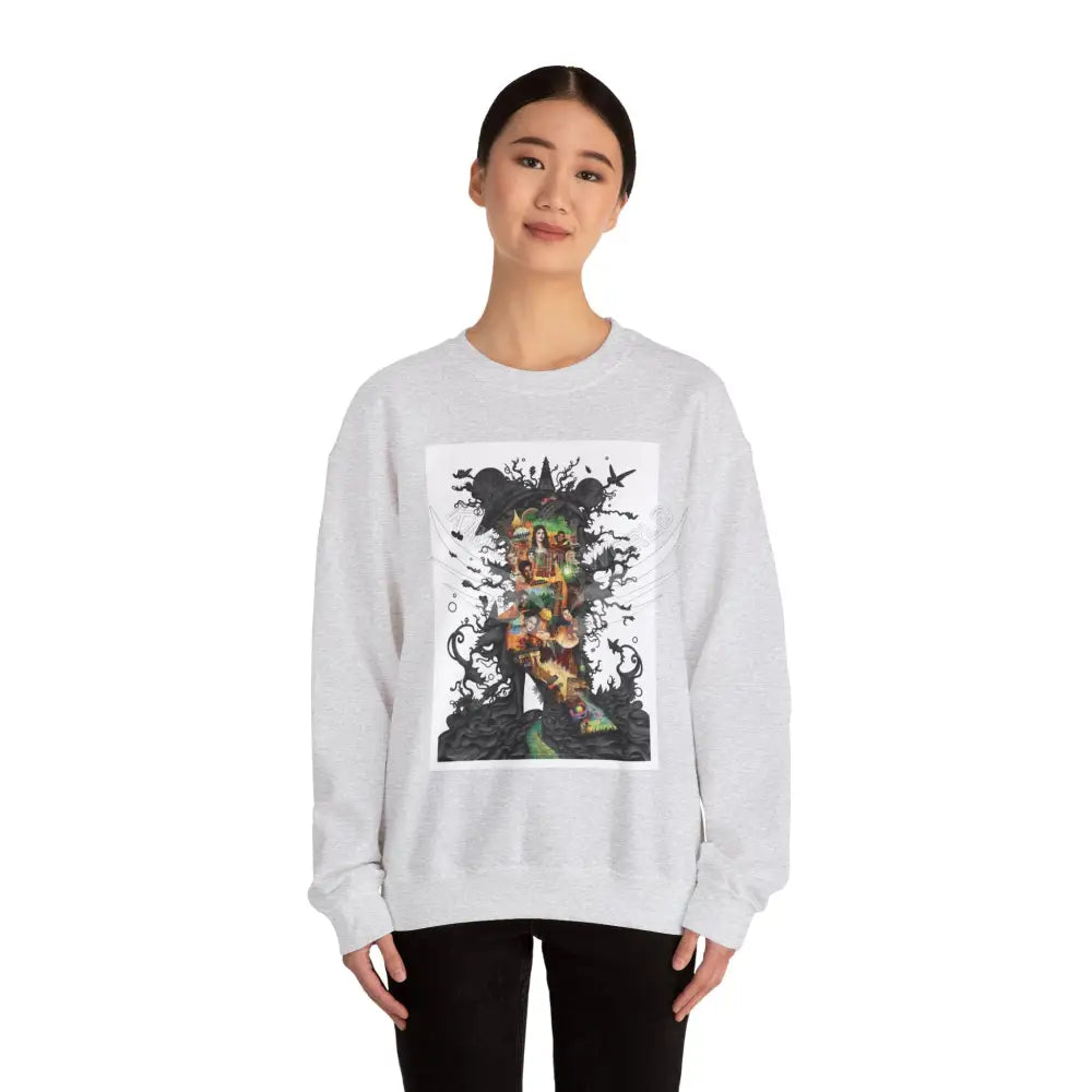 3D Scape Fantasy Signature Design Sweatshirt — Tall Giantess Fetish Art Crewneck Sweatshirt