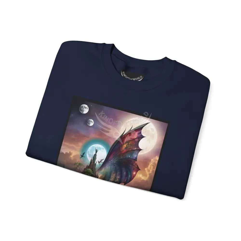 3D Scape Fantasy Signature Design Sweatshirt — Tall Giantess Fetish Art Crewneck Sweatshirt
