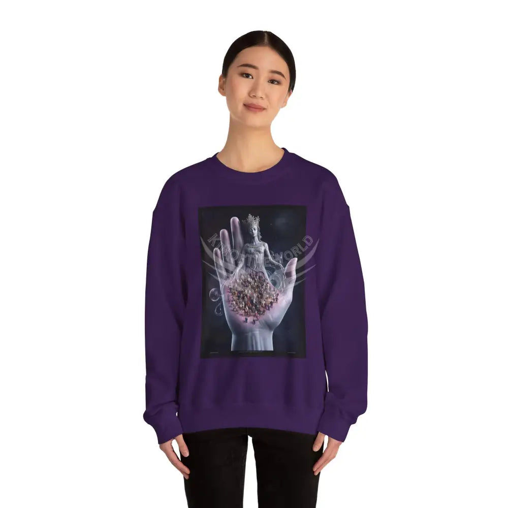 3D Scape Fantasy Signature Design Sweatshirt — Tall Giantess Fetish Art Crewneck Sweatshirt