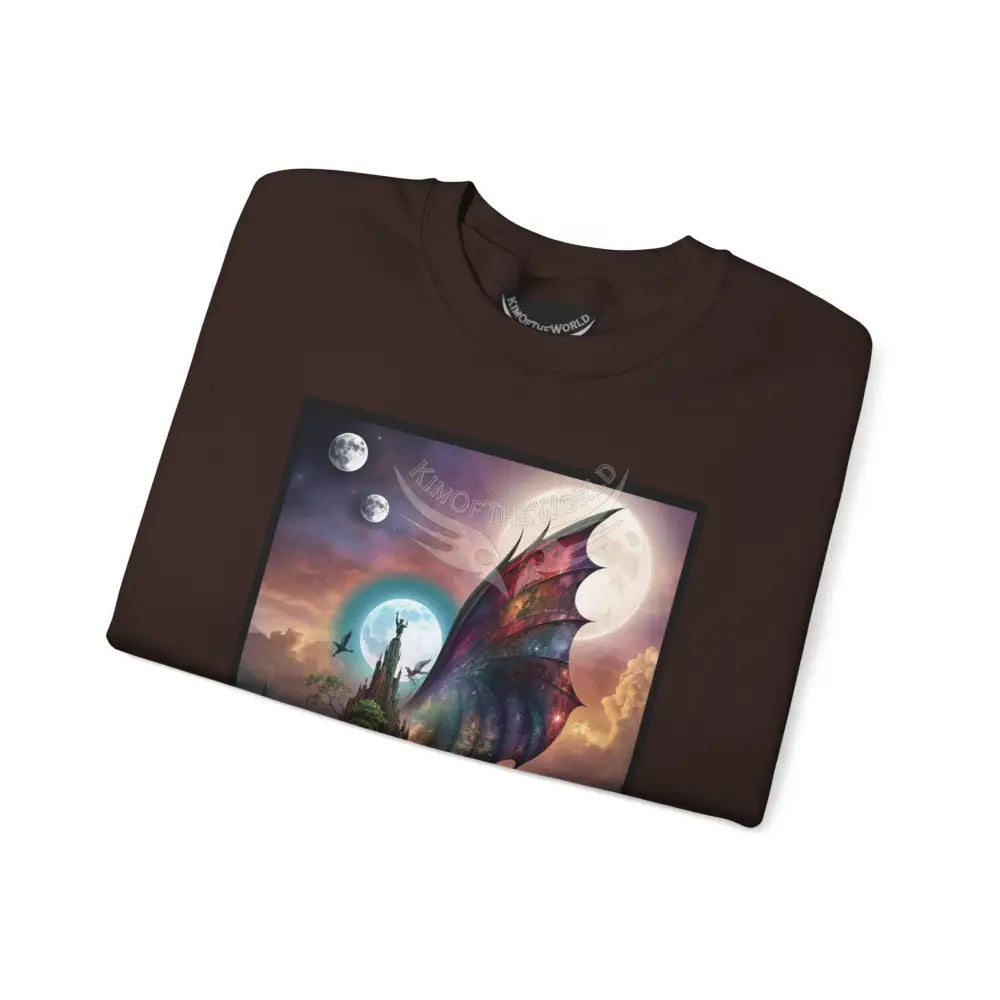 3D Scape Fantasy Signature Design Sweatshirt — Tall Giantess Fetish Art Crewneck Sweatshirt