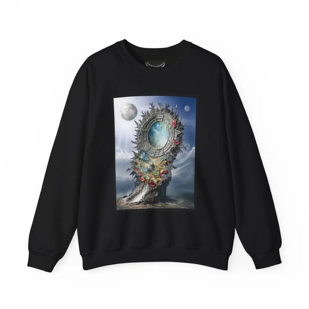 3D Scape Fantasy Signature Design Sweatshirt — Tall Giantess Fetish Art Crewneck Black / S Sweatshirt