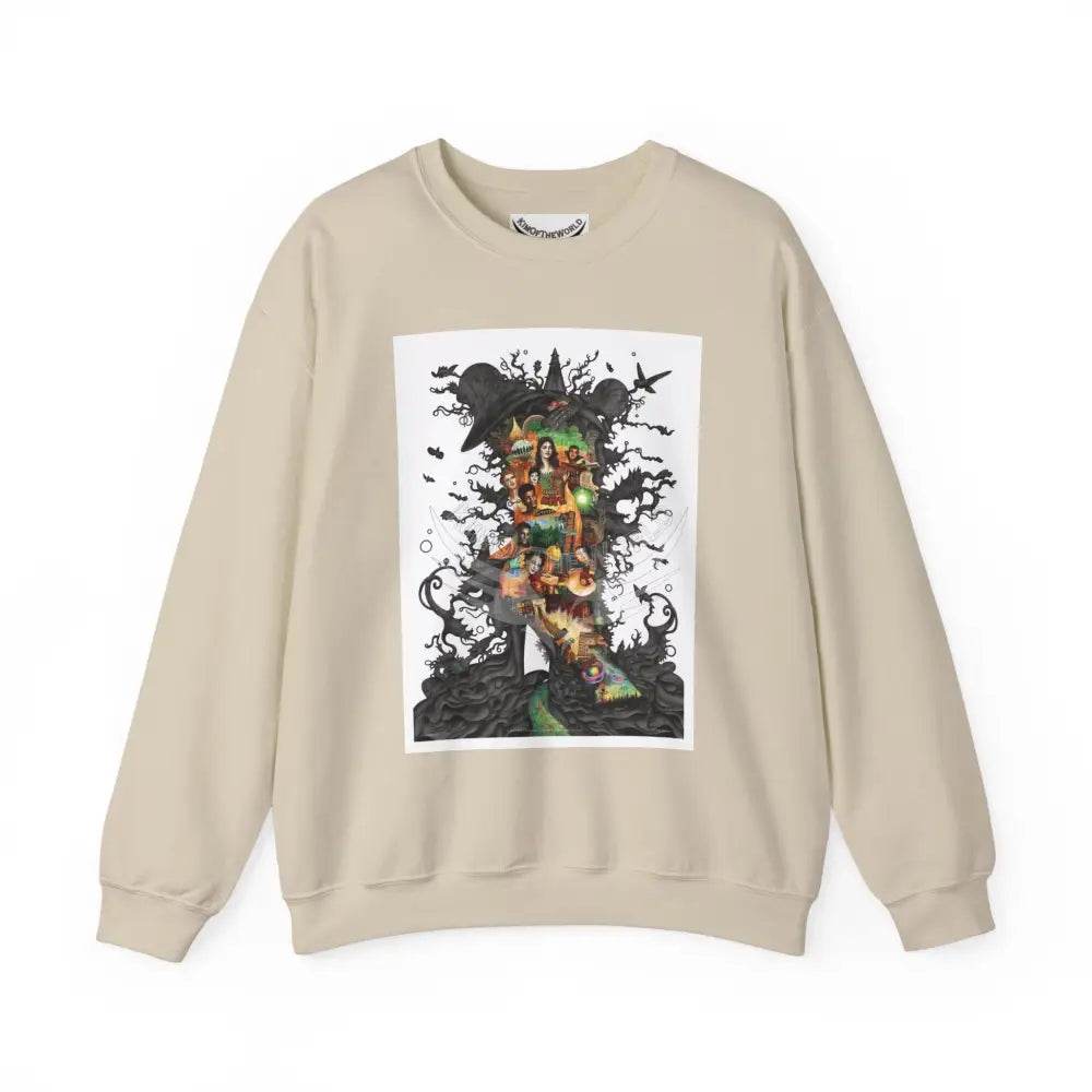 3D Scape Fantasy Signature Design Sweatshirt — Tall Giantess Fetish Art Crewneck Sand / S Sweatshirt