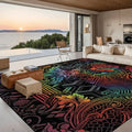 3D Spectrum Rainbow Animal Geo Print Large Area Rug Floor Carpet 10x8 120’’x96’’ Rugs & Mats