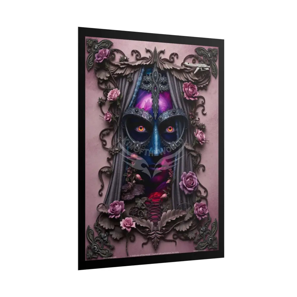 3D Steampunk Cottage Eyemask Magician Art Print - Rolled Poster Poster
