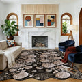 3D Steampunk Floral Geometric Scalloped Area Rug 120’’x96’’ 120’’x96’’ Rugs & Mats