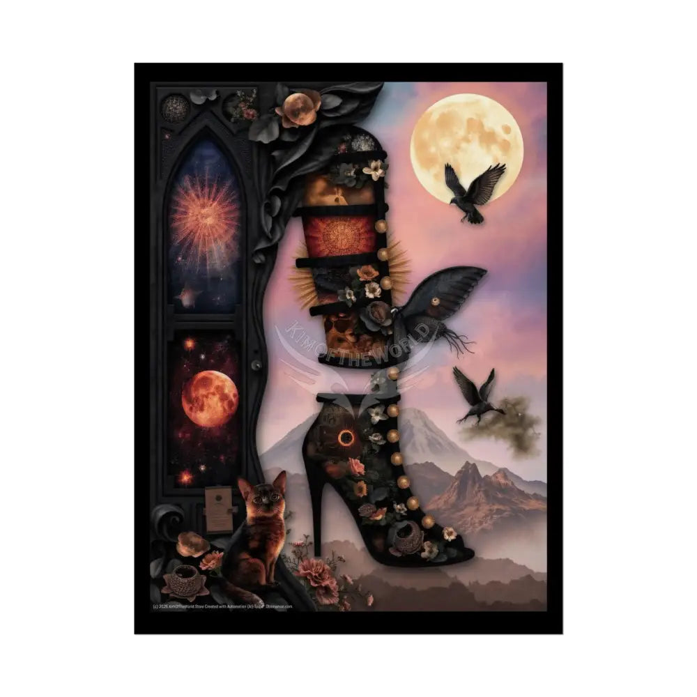 3D Stiletto Cut Pieces Weird Art Poster 18″ x 24″ (Vertical) / Semi Glossy Poster