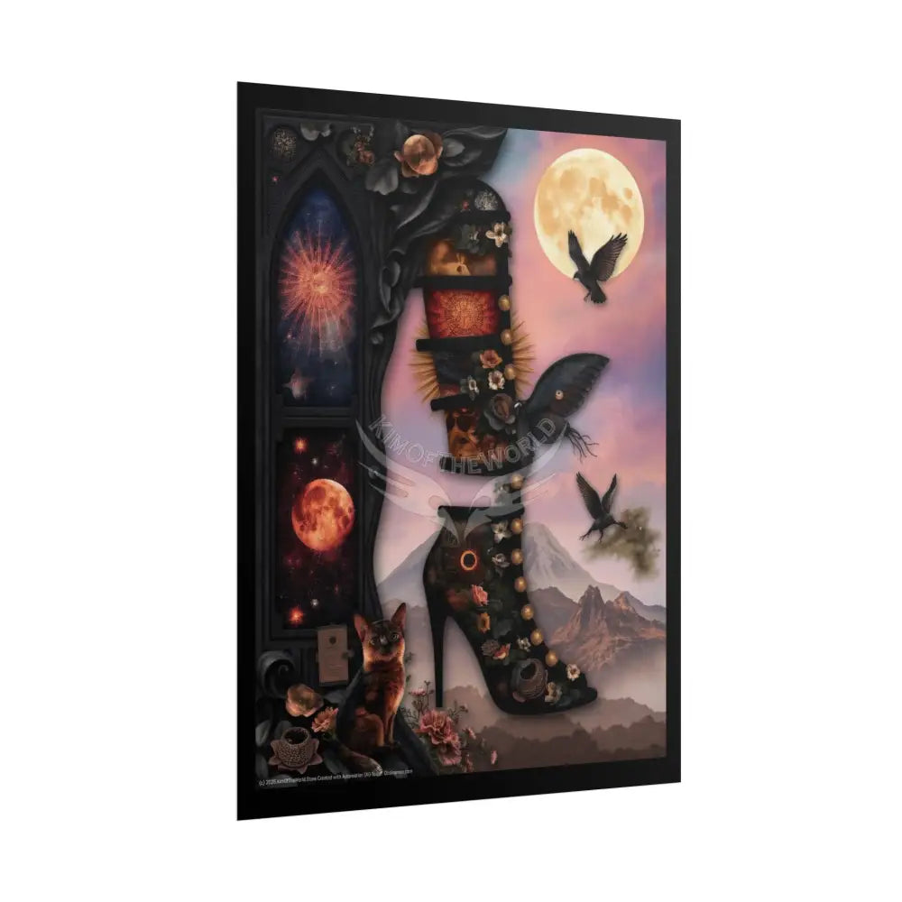 3D Stiletto Cut Pieces Weird Art Poster Poster