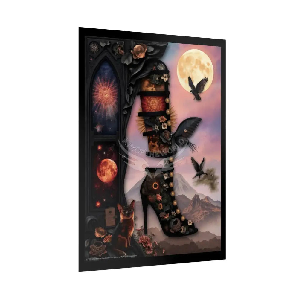 3D Stiletto Cut Pieces Weird Art Poster Poster