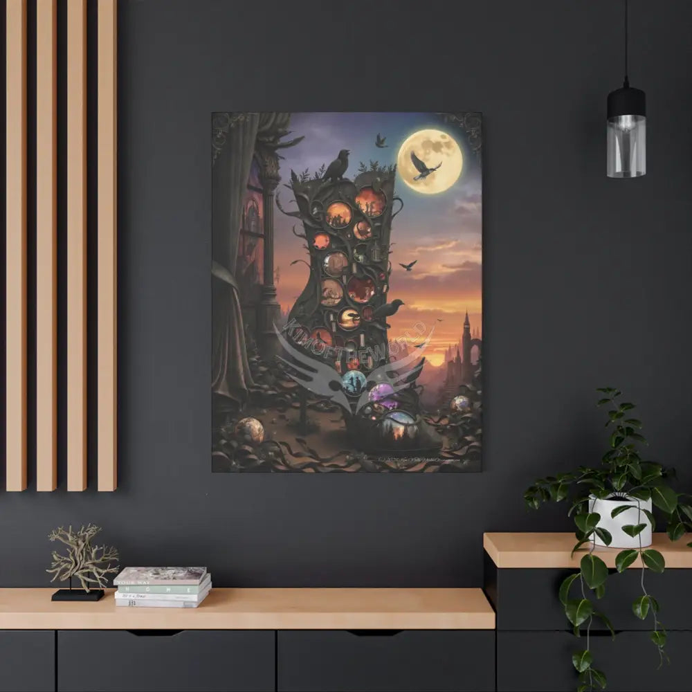 3D Stiletto Shoe Cottage Wall Art — Stretched 1.25’’ Frame Canvas