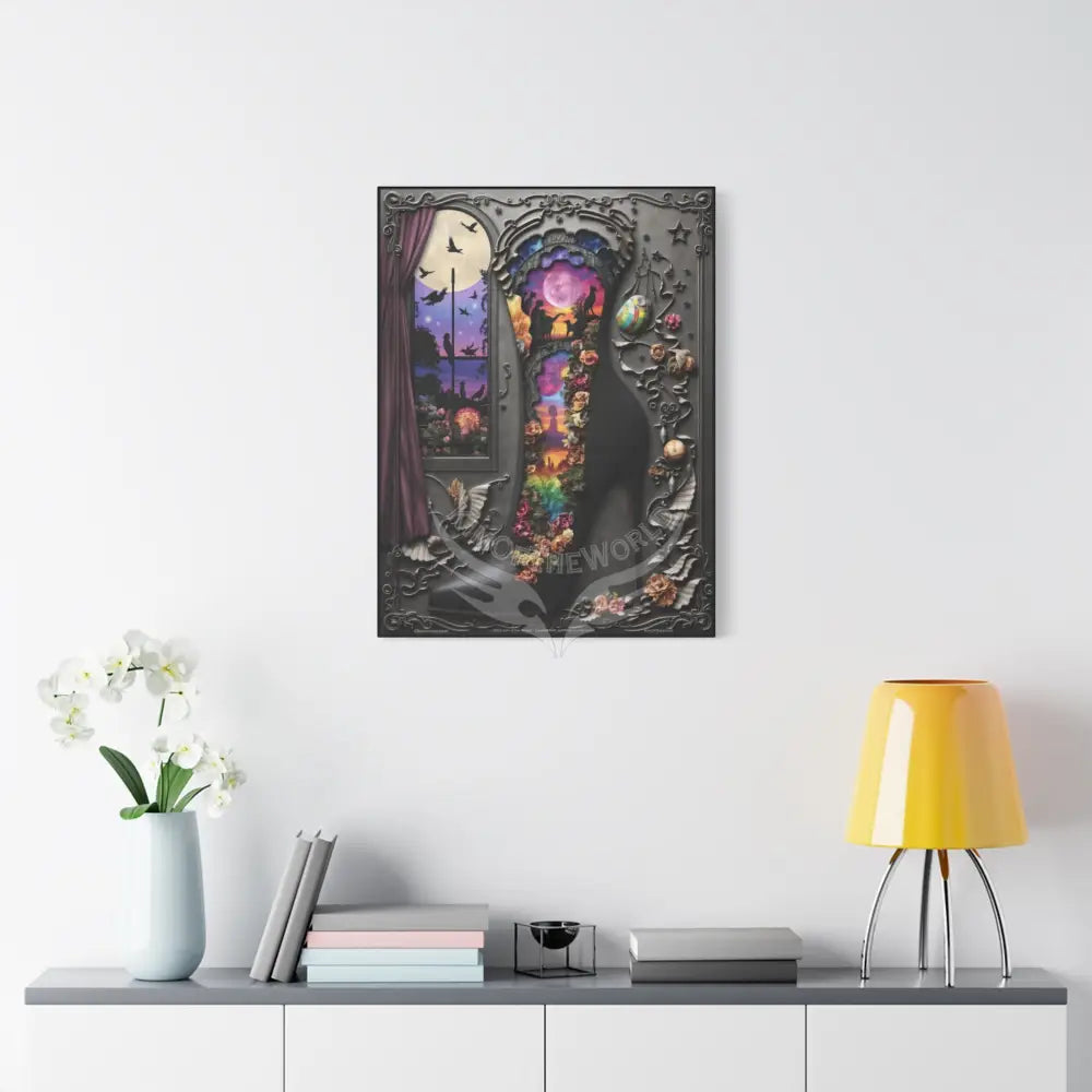 3D Stiletto Shoe Cottage Wall Art — Stretched 1.25’’ Frame Canvas
