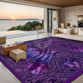3D Tie Dye Unusual Floral Design Purple 10 ft x 8 ft Large Area Rug Floor Carpet 120’’x96’’ Rugs & Mats