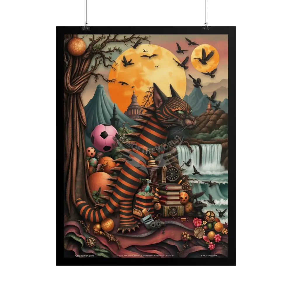 3D Tiger Catl Dragon Friend - Rolled Poster Poster