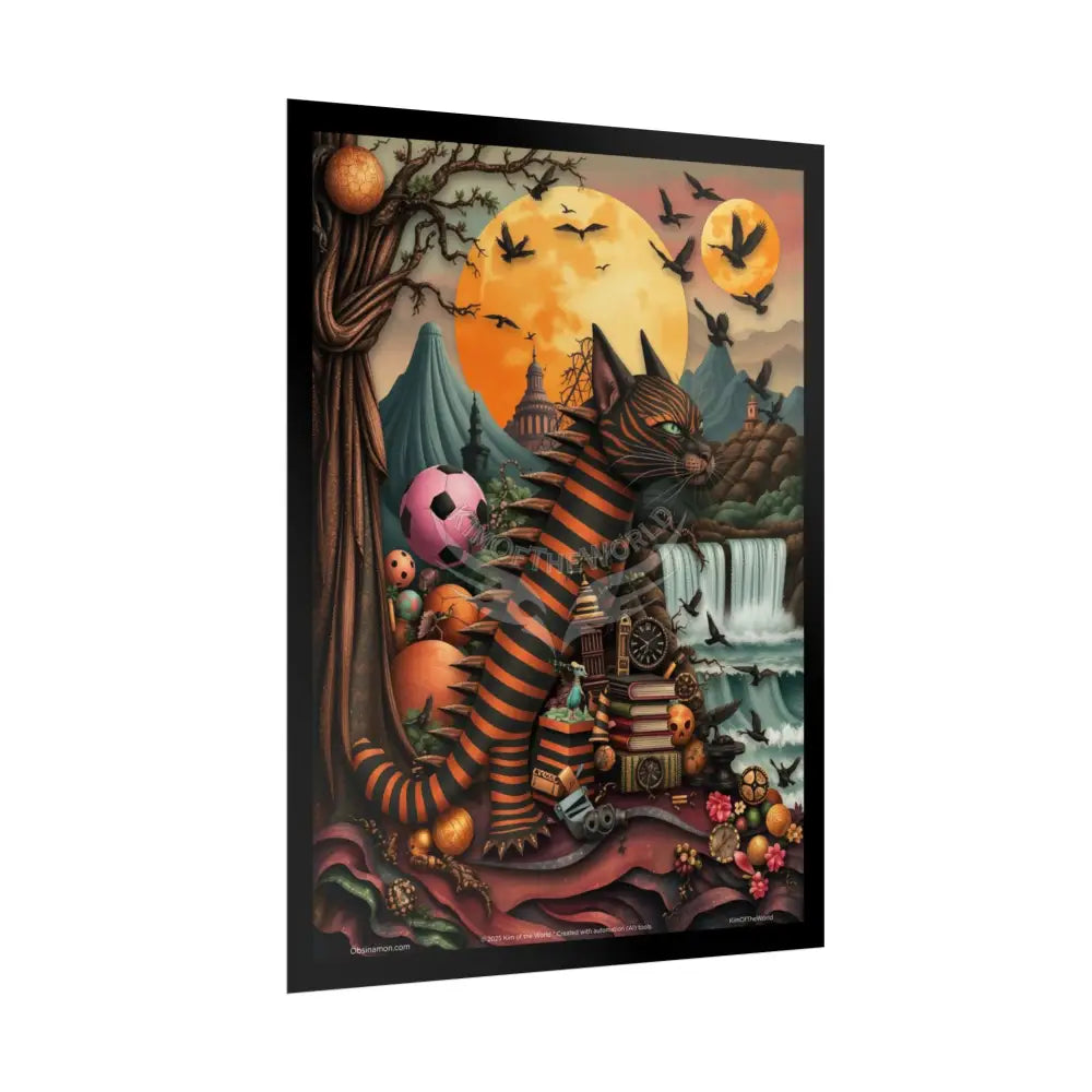 3D Tiger Catl Dragon Friend - Rolled Poster Poster