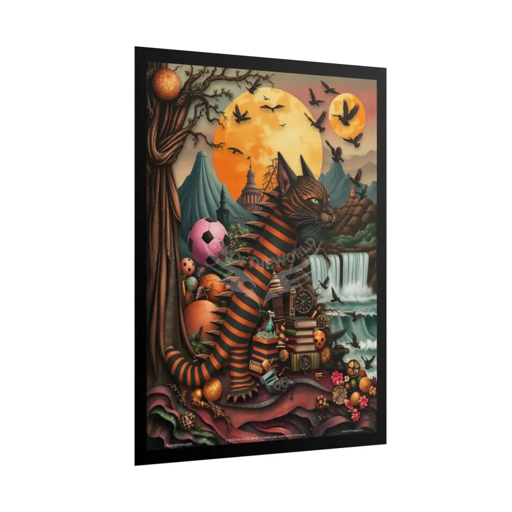 3D Tiger Catl Dragon Friend - Rolled Poster Poster