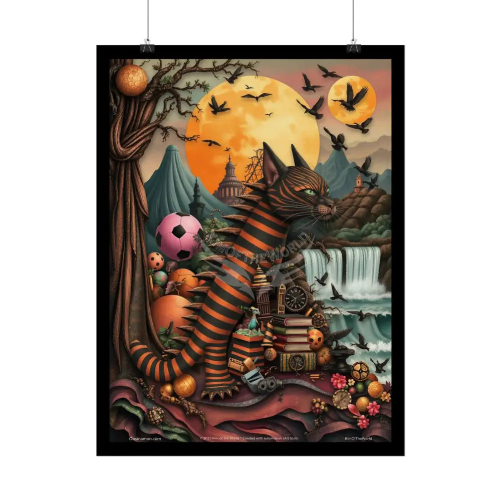 3D Tiger Catl Dragon Friend - Rolled Poster Poster