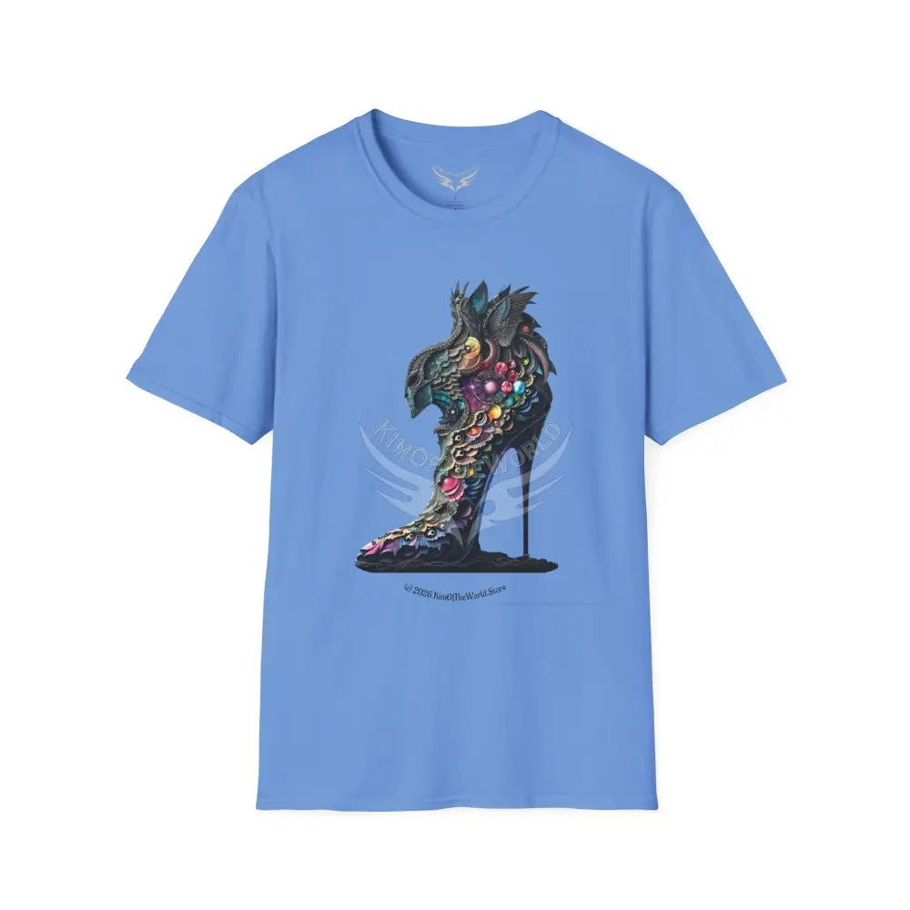 3D Trippy Stiletto I Tee - Softstyle T-Shirt Carolina Blue / S T-Shirt
