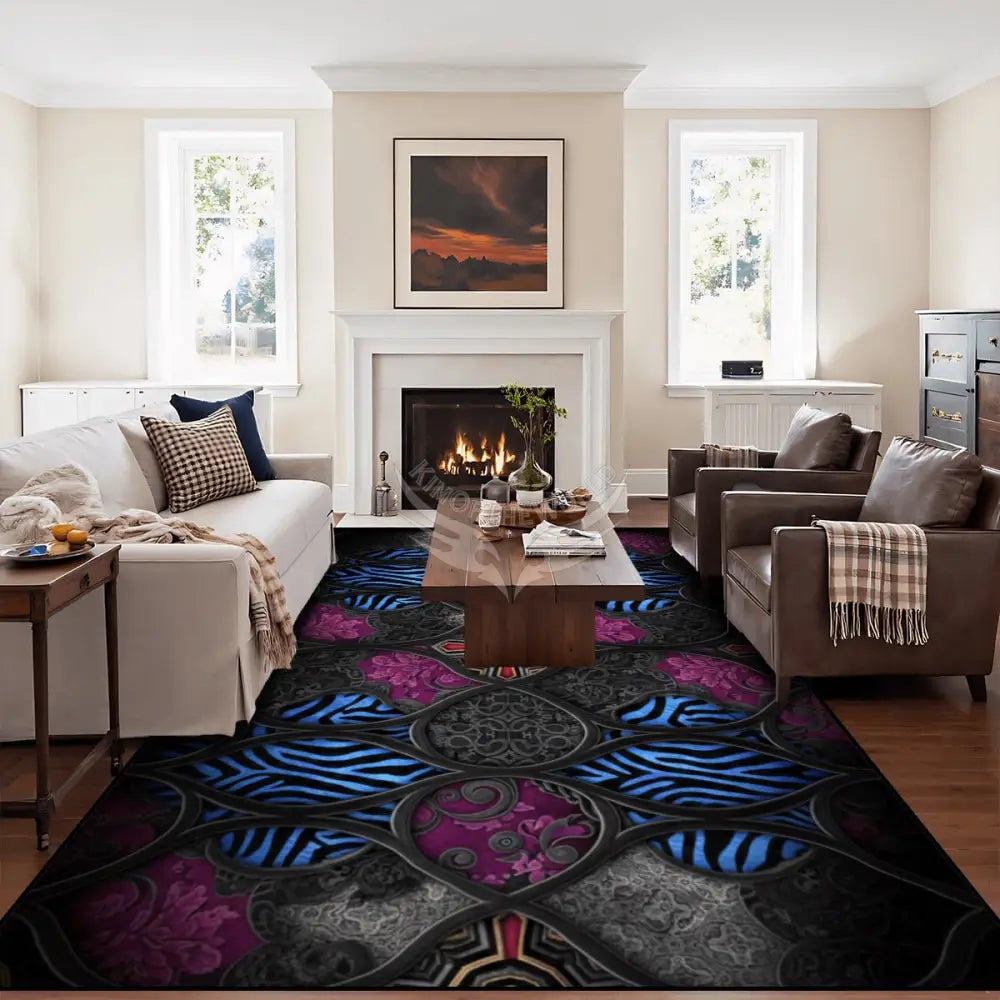 Large Area Rug Floor Carpet (5:4) 120’’x96’’ Rugs & Mats