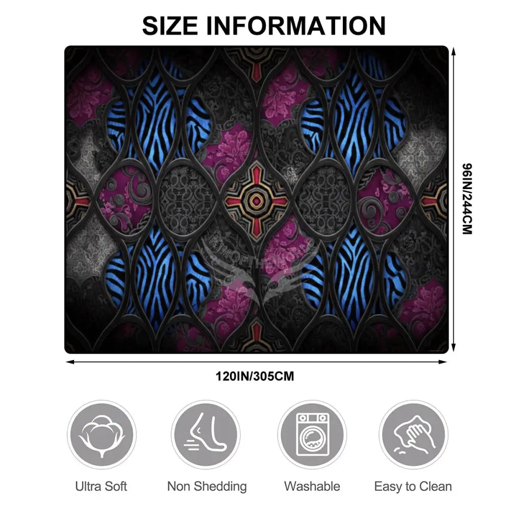 Large Area Rug Floor Carpet (5:4) 120’’x96’’ Rugs & Mats