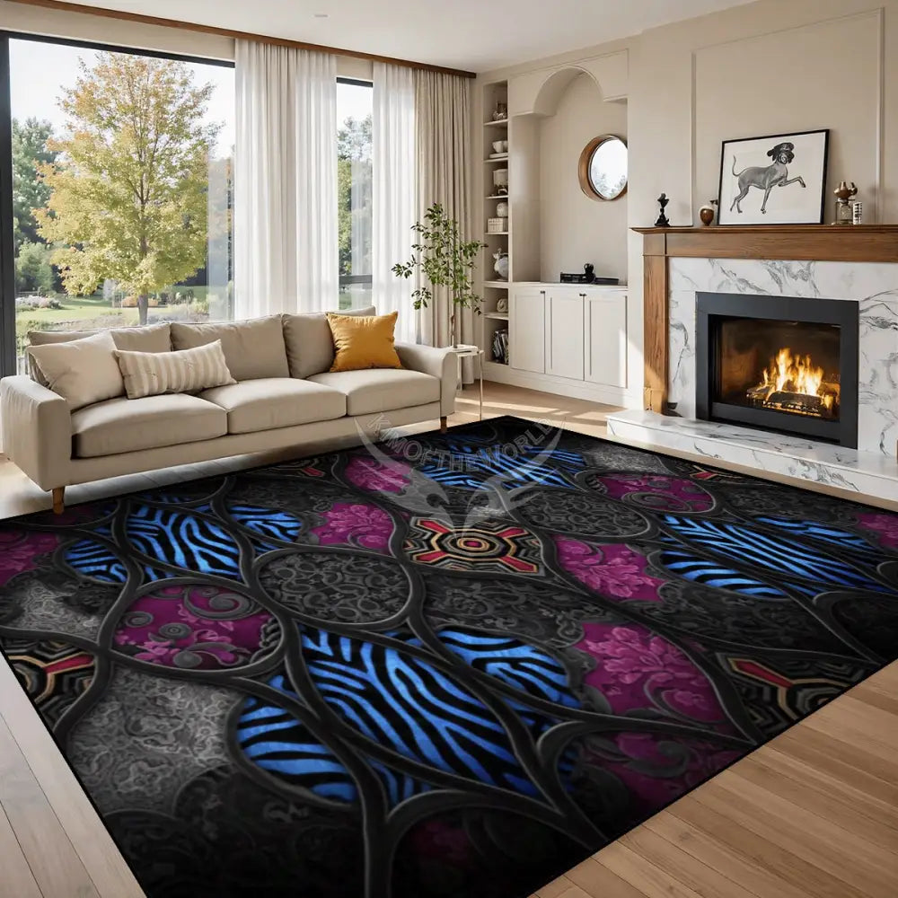Large Area Rug Floor Carpet (5:4) 120’’x96’’ Rugs & Mats