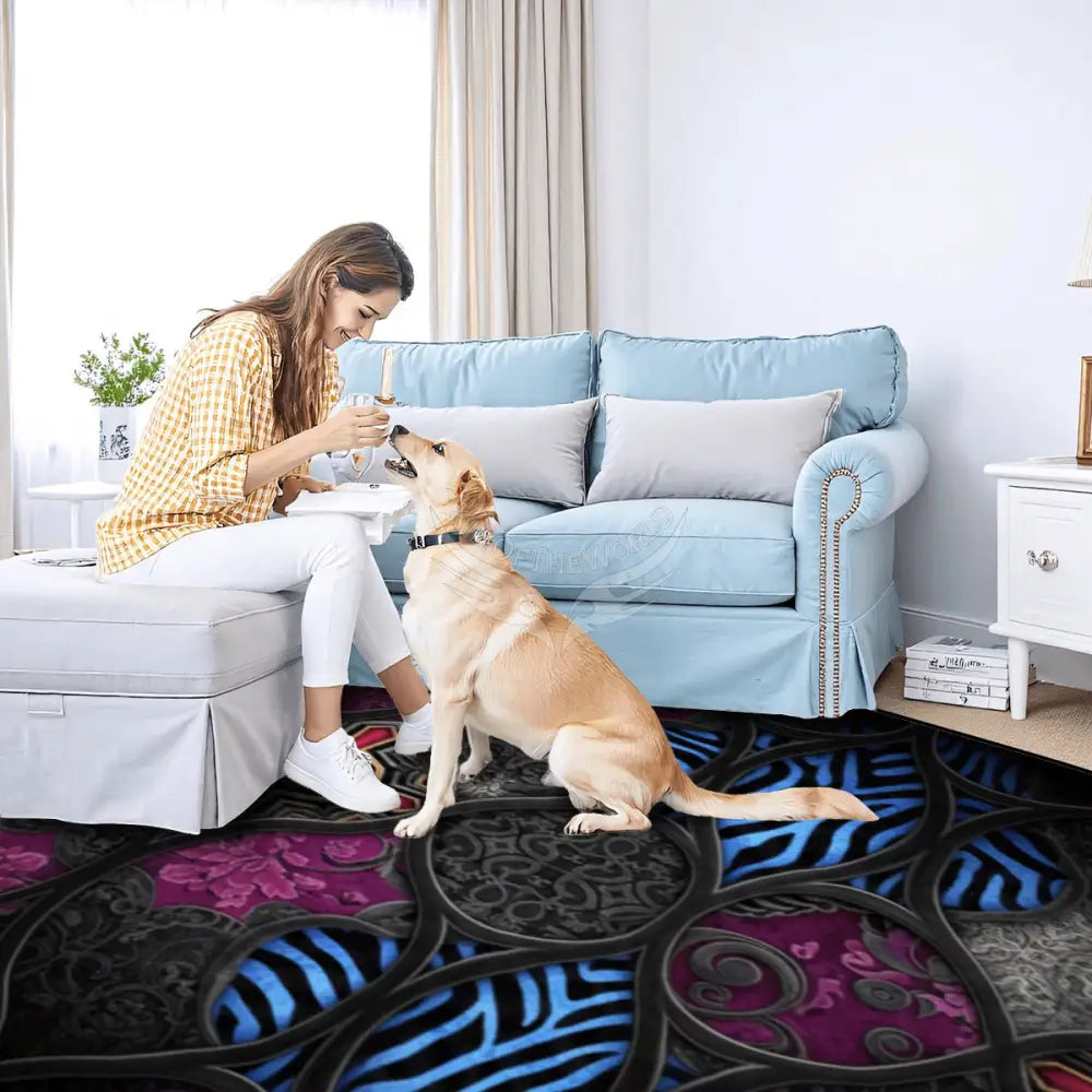 Large Area Rug Floor Carpet (5:4) 120’’x96’’ Rugs & Mats