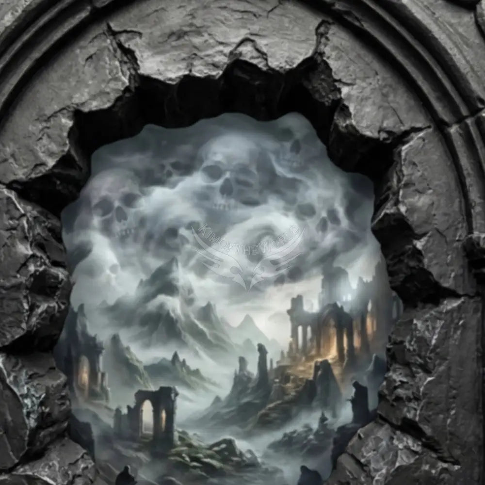 3D Wall Mural Gothic Skulls Scenery Breakout Unpasted Mural Wallpaper 144’’x100’’ 144’’x100’’ Wall Coverings