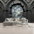 3D Wall Mural Gothic Skulls Scenery Breakout Unpasted Mural Wallpaper 144’’x100’’ 144’’x100’’ Wall Coverings