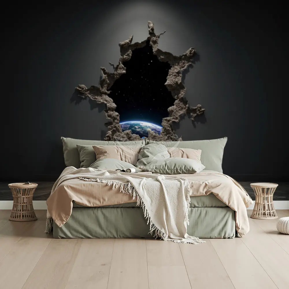 3D Wall Space Cosmos Breakout Window Unpasted Mural Wallpaper 144’’x100’’ 144’’x100’’ Wall Coverings