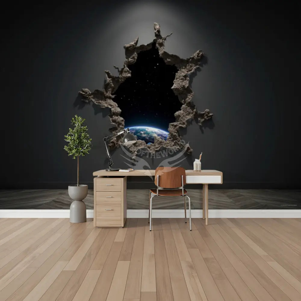 3D Wall Space Cosmos Breakout Window Unpasted Mural Wallpaper 144’’x100’’ 144’’x100’’ Wall Coverings