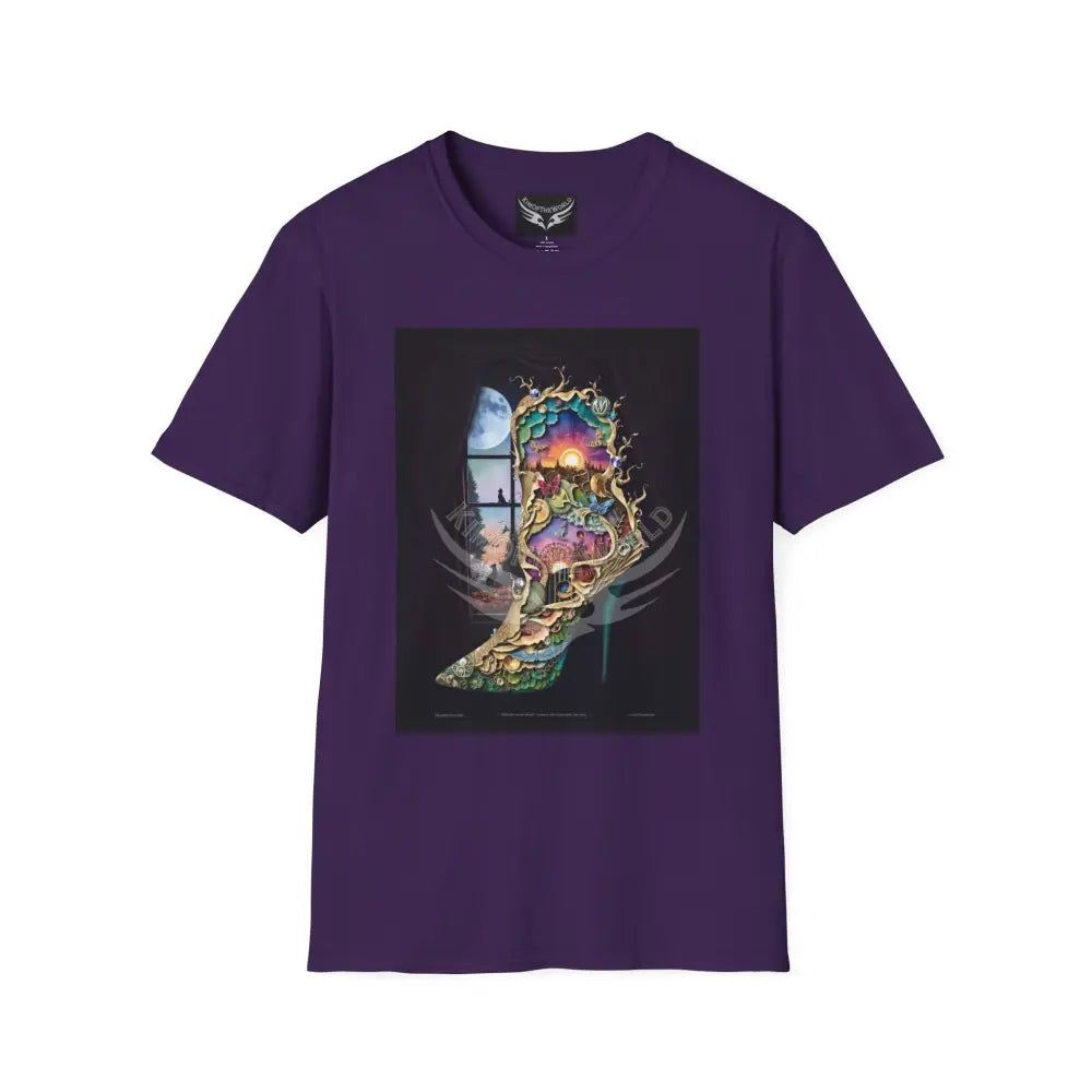 3D Weird Wicked Stiletto - Softstyle T-Shirt Purple / S T-Shirt