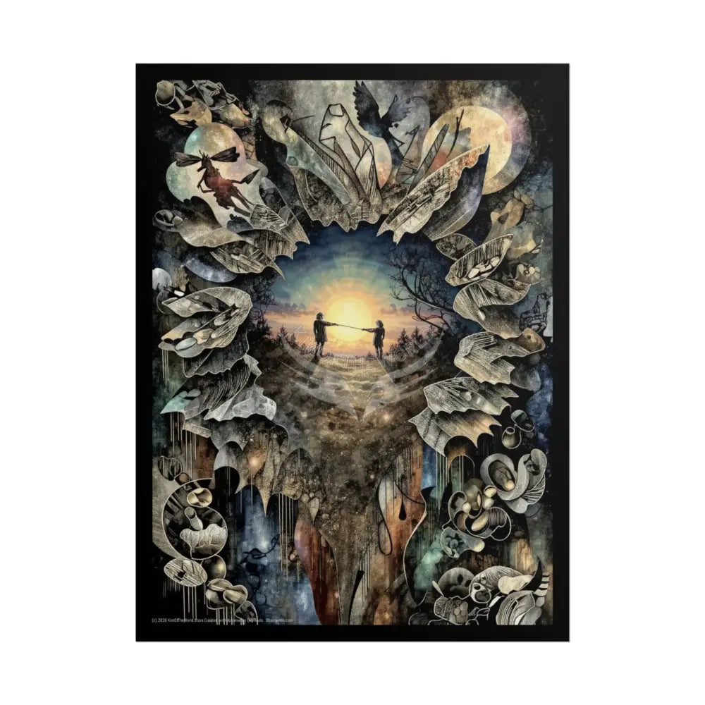 3D Window Portal Poster 18″ x 24″ (Vertical) / Matte Poster