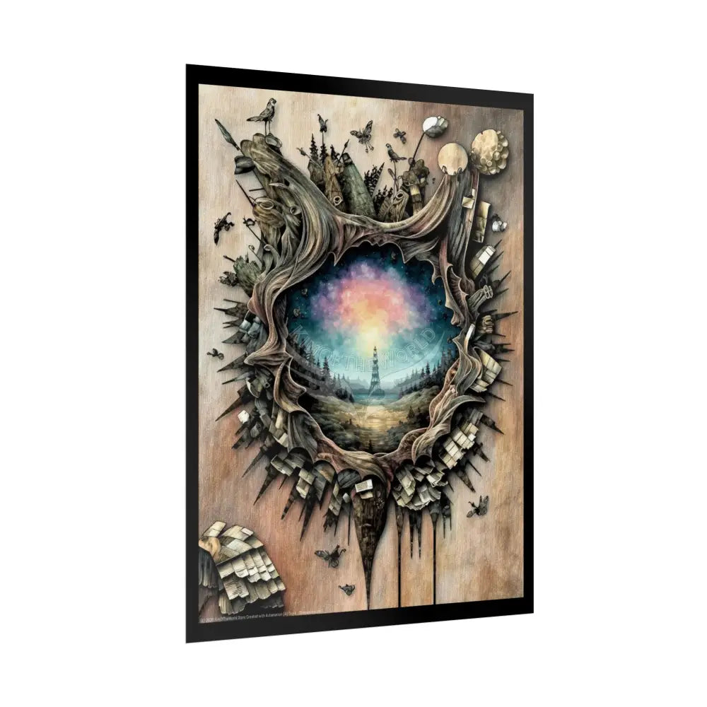 3D Window Portal Poster Poster