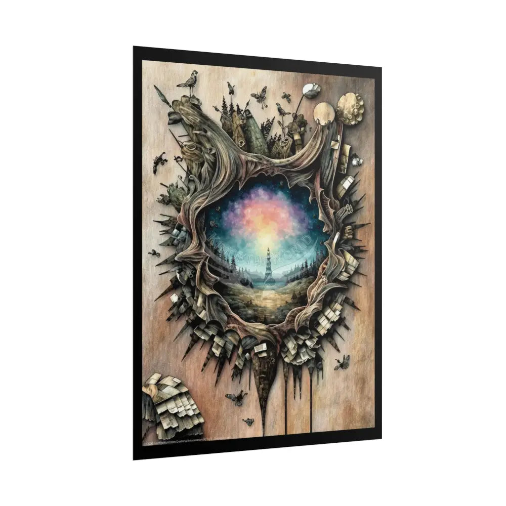 3D Window Portal Poster Poster
