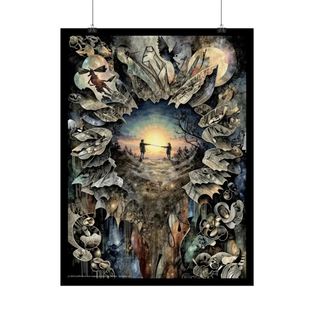 3D Window Portal Poster Poster