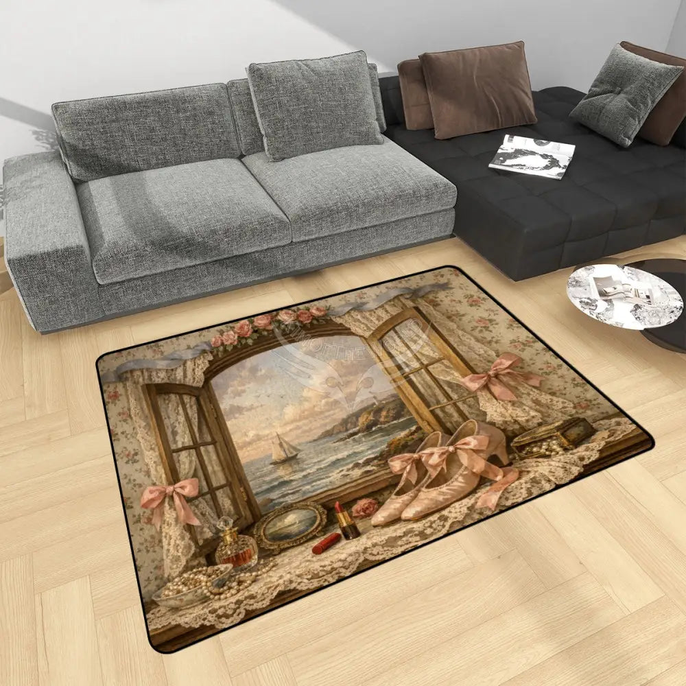 3D Window Wallpaper Area Rug Floor Carpet 8x5.3 - 96’’x64’’ - Rugs & Mats