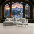 3D Winter Scene Unpasted Mural Wallpaper 144’’x100’’ 144’’x100’’ Wall Coverings