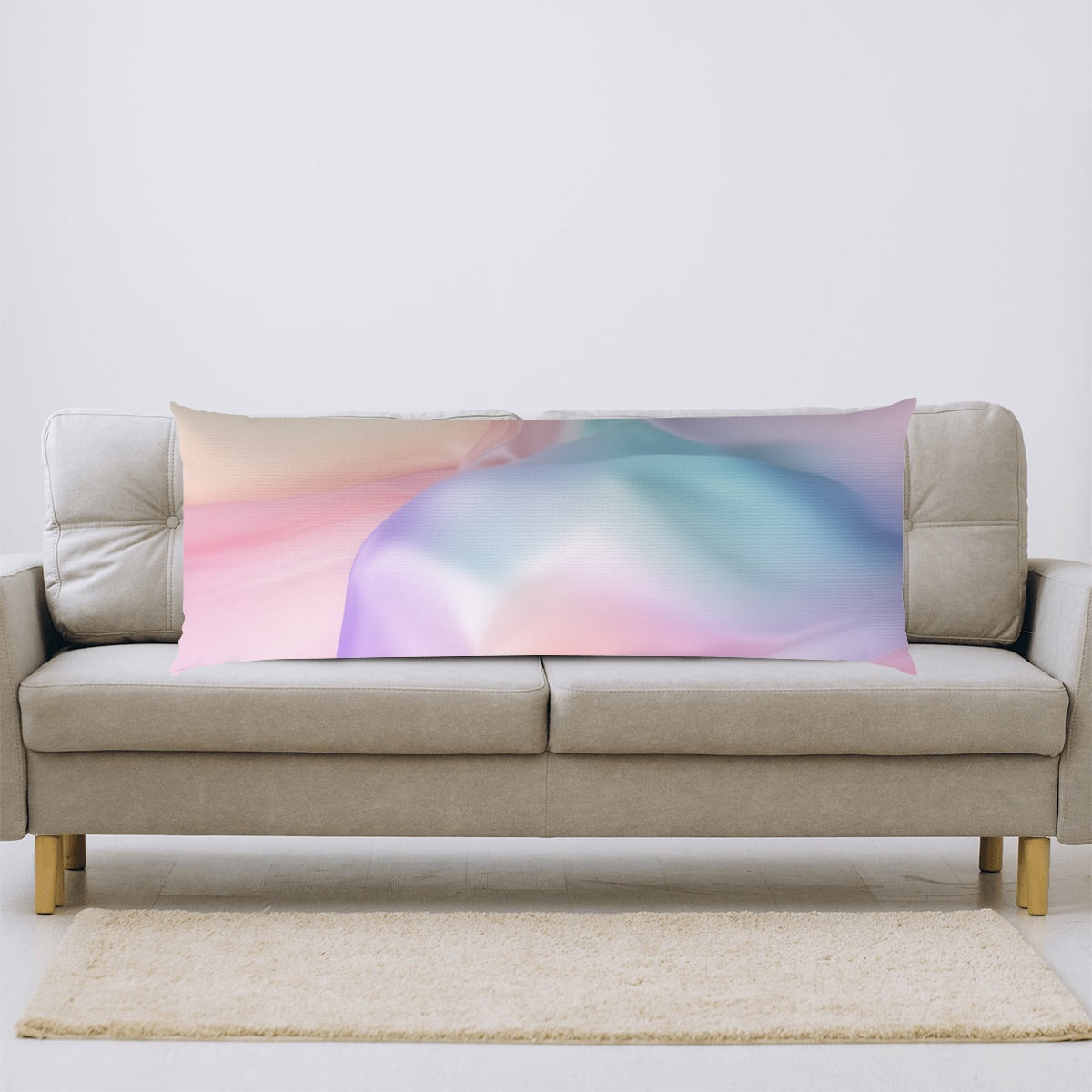 Body Pillow Cover 20"x60" - Pastel Satin