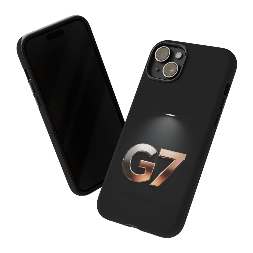 G7 Spotlight Tough Phone Case — Sleek Metallic Logo Protective Cover