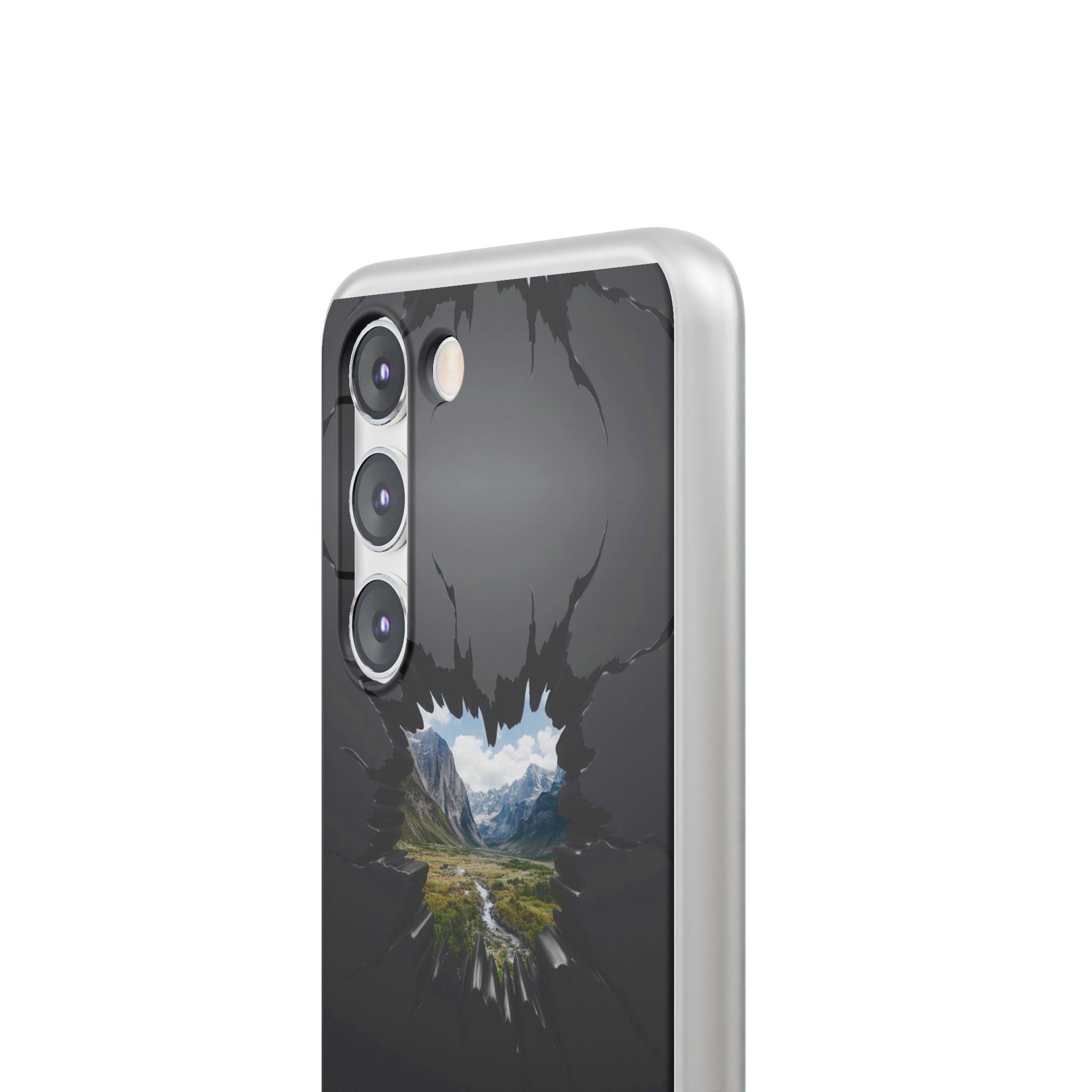 Mystic Mountain Break-Out Window Phone Case - Surreal Art Flexi Case