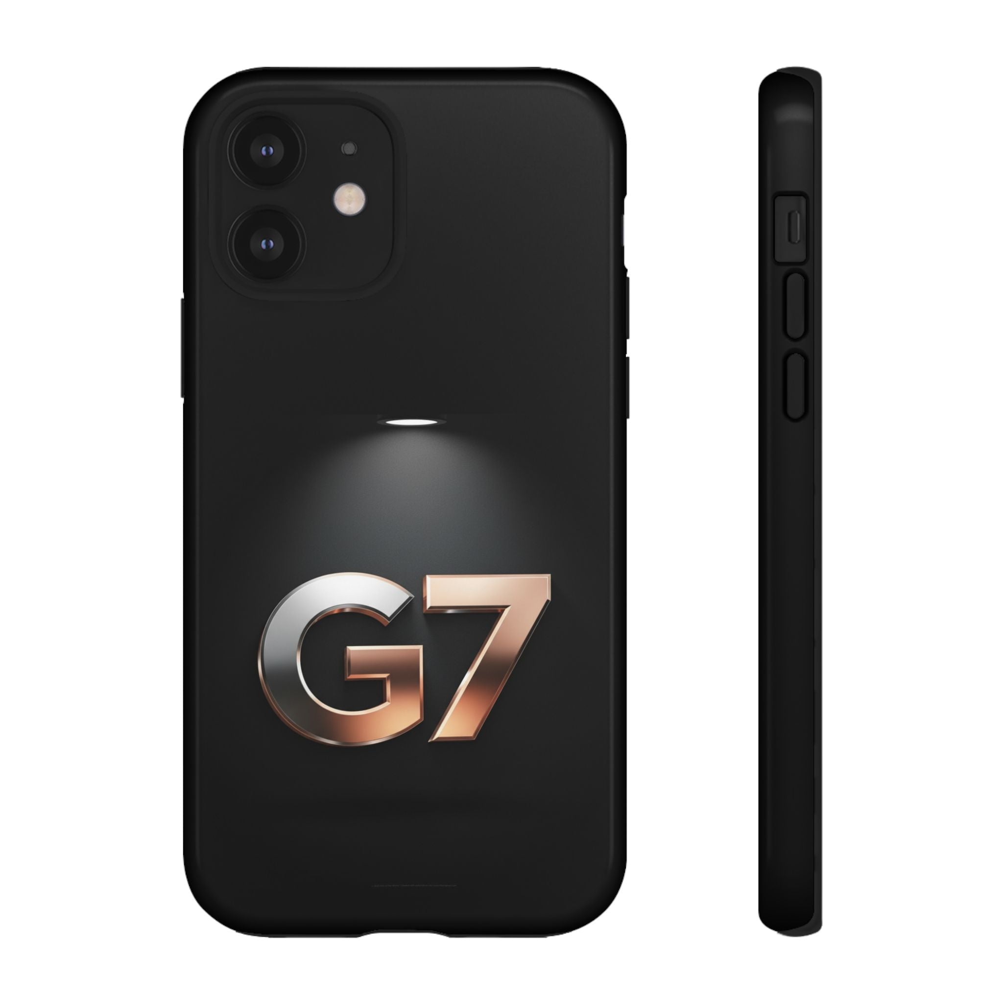 G7 Spotlight Tough Phone Case — Sleek Metallic Logo Protective Cover