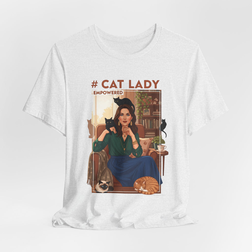 "Cat Lady - #Empowered" Tee —   Cute Catgirl T-Shirt